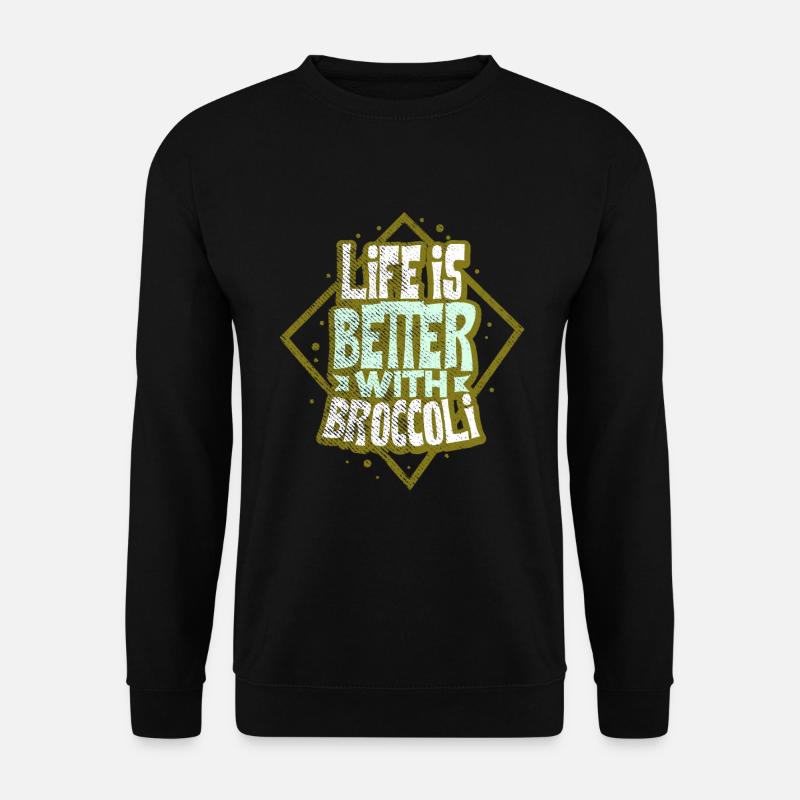 Brokkoli - Unisex Pullover - Schwarz