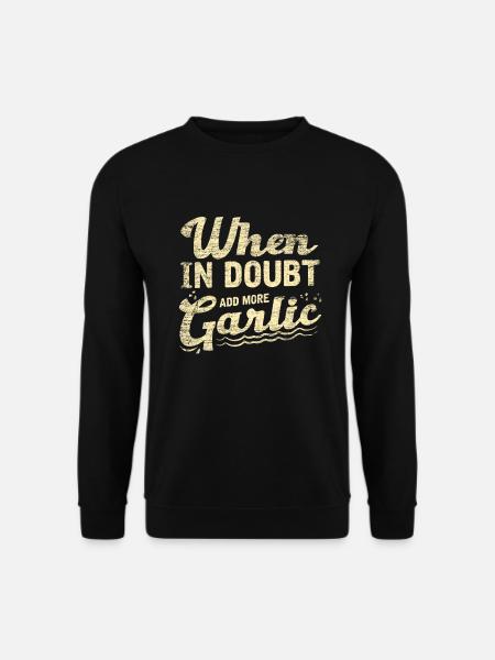 Knoblauch - Unisex Pullover - Schwarz