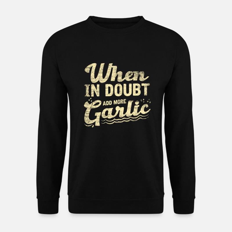 Knoblauch - Unisex Pullover - Schwarz