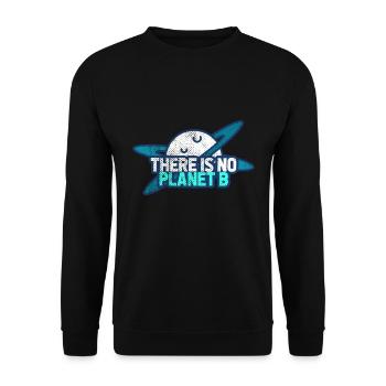 Environmental protection Climate protection - Unisex Sweatshirt - black - Front - Alina (178cm) & Michal (187cm)