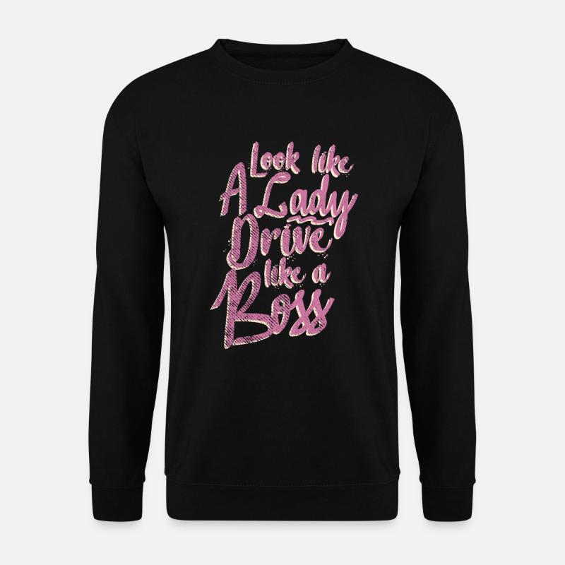 Trucker Frau LKW - Unisex Pullover - Schwarz