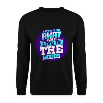 Forest nature - Unisex Sweatshirt - black - Front - Alina (178cm) & Michal (187cm)