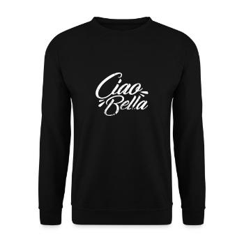Ciao Bella Italy - Unisex Sweatshirt - black - Front - Alina (178cm) & Michal (187cm)