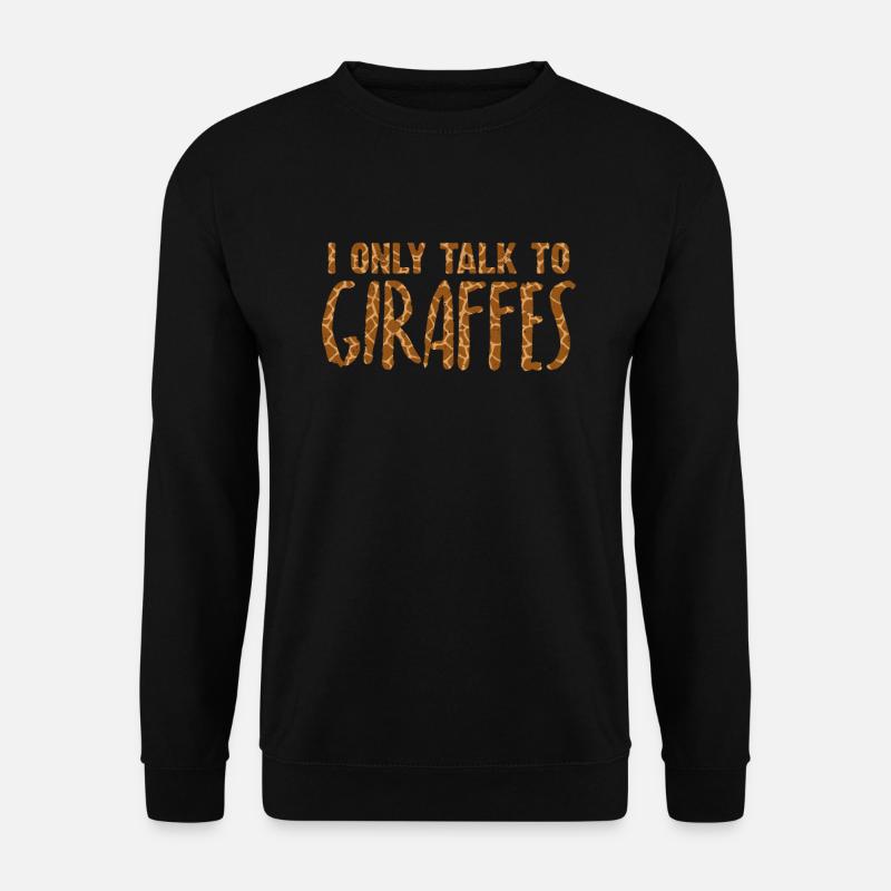 Giraffe - Unisex Pullover - Schwarz