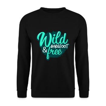 Pieds nus - Sweat-shirt Unisexe - noir - Devant - Alina (178cm) & Michal (187cm)