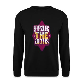 Choir alto singer - Unisex Sweatshirt - black - Front - Alina (178cm) & Michal (187cm)