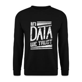Informatik Nerd Coding - Unisex Pullover - Schwarz - Vorne - Alina (178cm) & Michal (187cm)