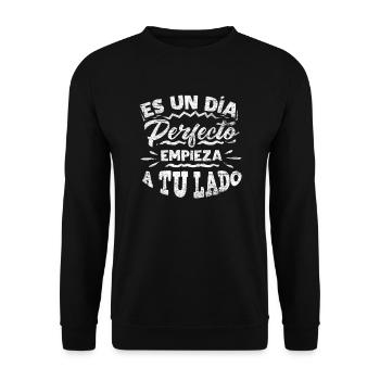 Spain Spanish - Unisex Sweatshirt - black - Front - Alina (178cm) & Michal (187cm)