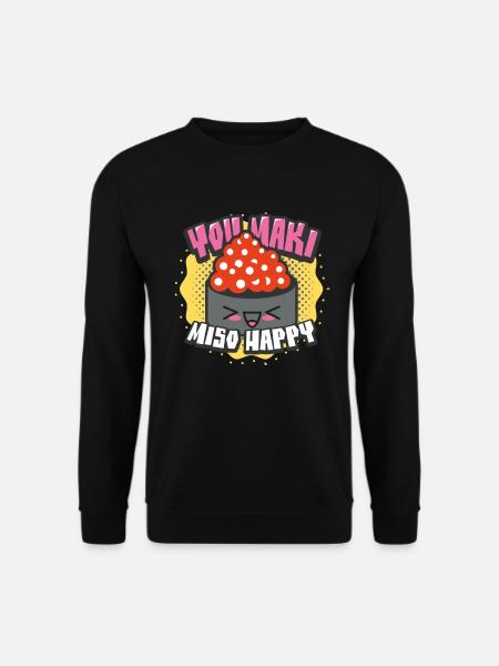 Sushi - Unisex Pullover - Schwarz