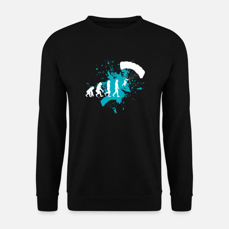Paragliding Gleitschirm - Unisex Pullover - Schwarz