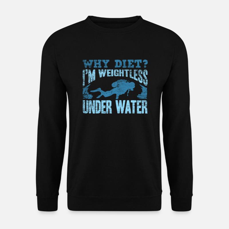 Diver diving - Unisex Sweatshirt - black
