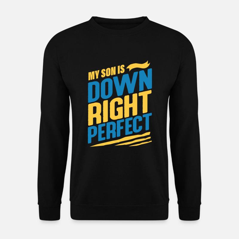 Down syndrome trisomy 21 - Unisex Sweatshirt - black