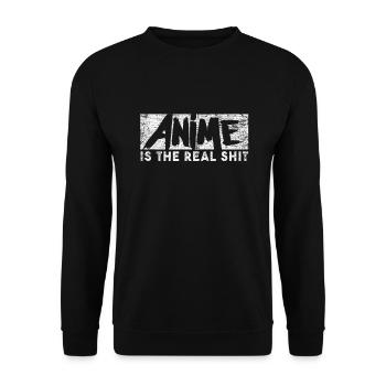 Anime - Unisex Sweatshirt - black - Front - Alina (178cm) & Michal (187cm)