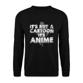 Anime Not a comic - Unisex Sweatshirt - black - Front - Alina (178cm) & Michal (187cm)