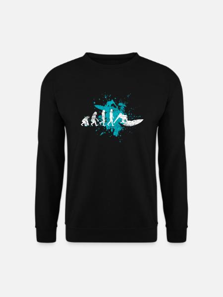 Surfeurs surfant - Sweat-shirt Unisexe - noir