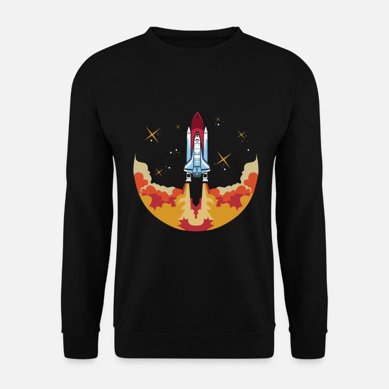 Space shuttle launch Astronaut - Unisex Pullover - Schwarz