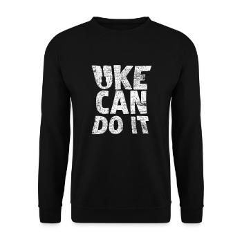 Ukulele - Unisex Pullover - Schwarz - Vorne - Alina (178cm) & Michal (187cm)