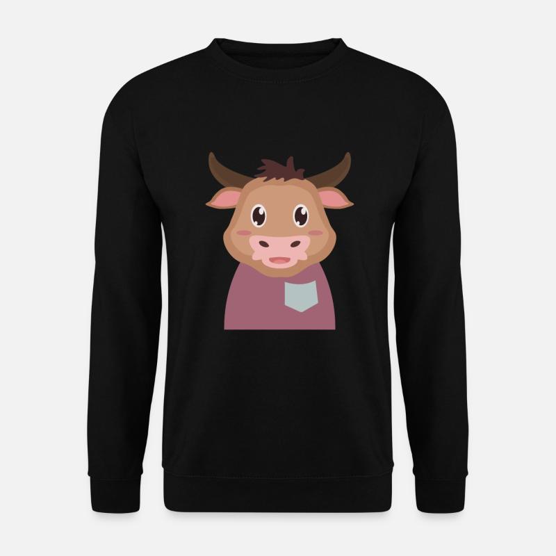 Taureau vache - Sweat-shirt Unisexe - noir