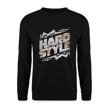 Hardstyle Techno - Unisex Pullover - Schwarz - Vorne - Alina (178cm) & Michal (187cm)