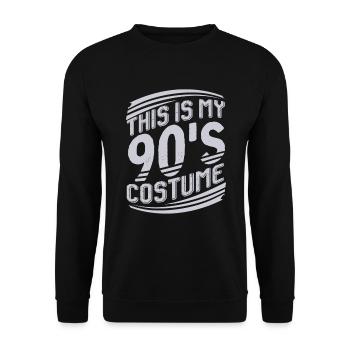 90s costume - Unisex Sweatshirt - black - Front - Alina (178cm) & Michal (187cm)