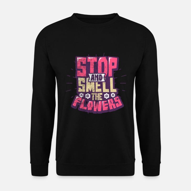 Flowers - Unisex Sweatshirt - black