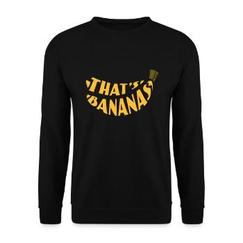 banana - Unisex Sweatshirt - black - Front - Alina (178cm) & Michal (187cm)