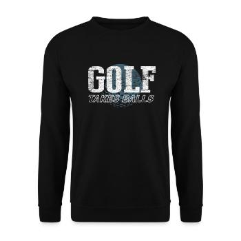 golf - Unisex Sweatshirt - black - Front - Alina (178cm) & Michal (187cm)