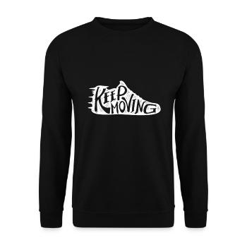 Sport Running Runners - Unisex Sweatshirt - black - Front - Alina (178cm) & Michal (187cm)