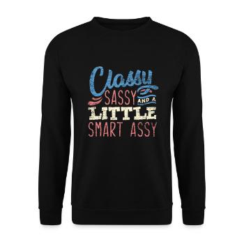 Nerd nerd sais-tout - Sweat-shirt Unisexe - noir - Devant - Alina (178cm) & Michal (187cm)
