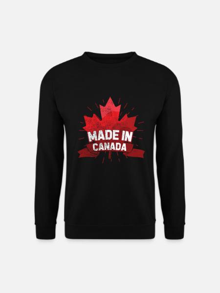 Né au Canada - Sweat-shirt Unisexe - noir