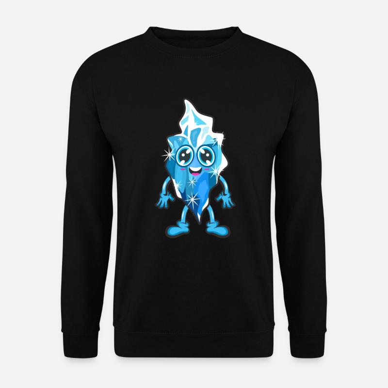 Eiskristall - Unisex Pullover - Schwarz