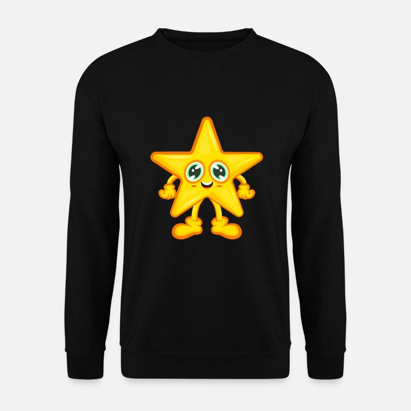 Star asterisk comic - Unisex Sweatshirt - black