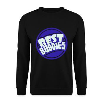Beste Freunde - Unisex Pullover - Schwarz - Vorne - Alina (178cm) & Michal (187cm)