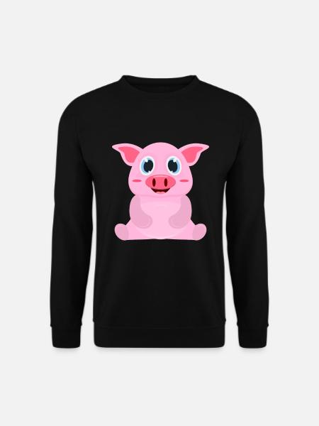 Schwein Comic - Unisex Sweatshirt - black