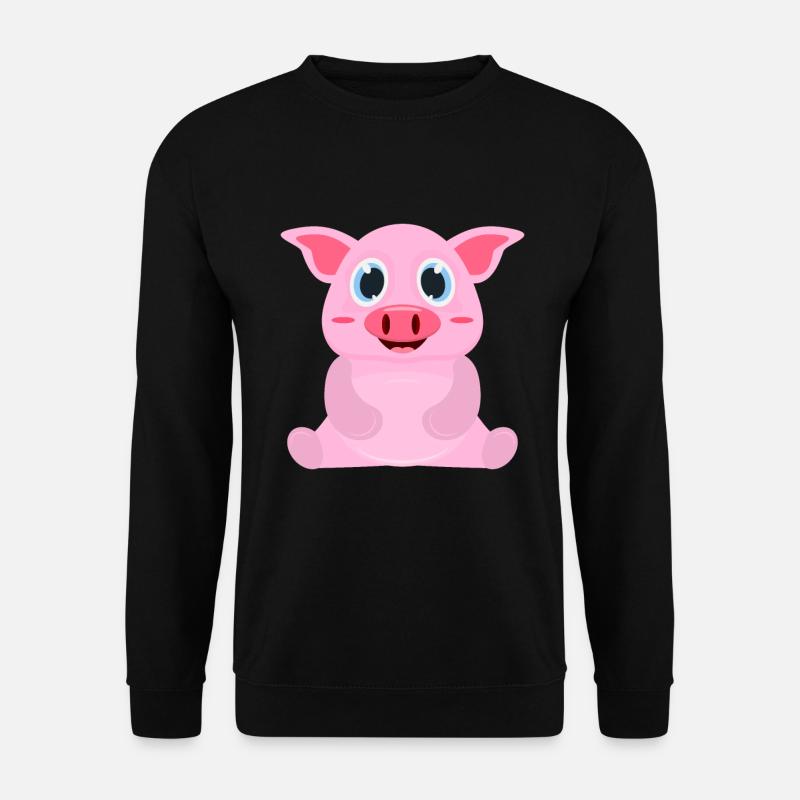Schwein Comic - Sweat-shirt Unisexe - noir