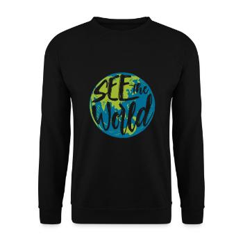 Voyage dans le monde - Sweat-shirt Unisexe - noir - Devant - Alina (178cm) & Michal (187cm)