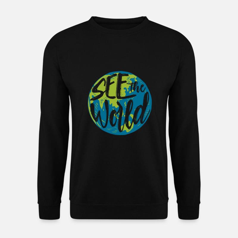 Welt Reisen - Unisex Pullover - Schwarz