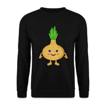 Onion comic - Unisex Sweatshirt - black - Front - Alina (178cm) & Michal (187cm)