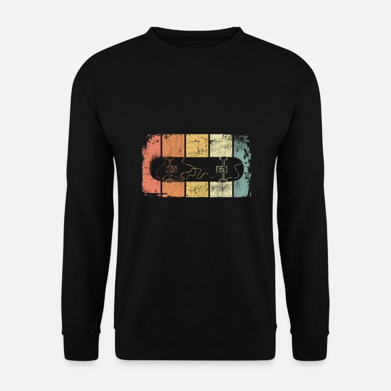 Skateboard vintage - Unisex Pullover - Schwarz