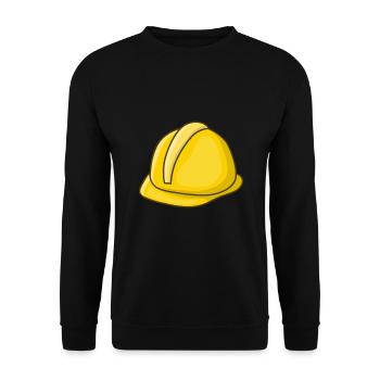 Artisan travailleur de la construction casque - Sweat-shirt Unisexe - noir - Devant - Alina (178cm) & Michal (187cm)