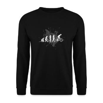 vélo de montagne - Sweat-shirt Unisexe - noir - Devant - Alina (178cm) & Michal (187cm)