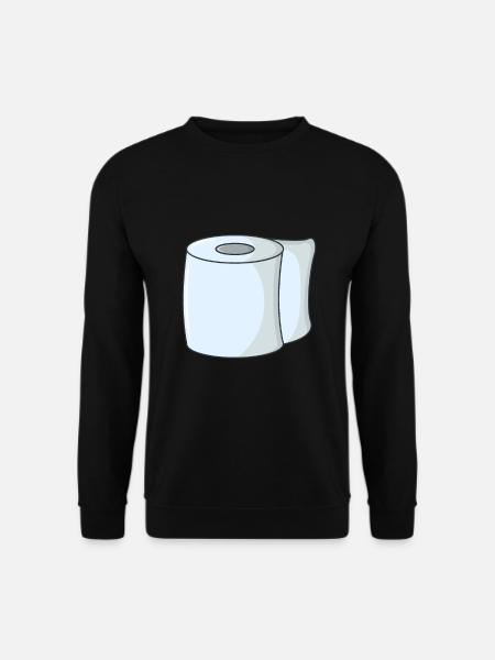 Toilettenpapier Klopapier - Unisex Pullover - Schwarz