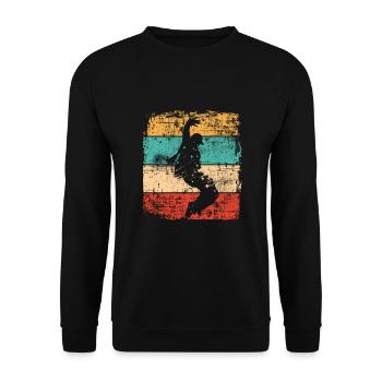Breakdance Breakdancer - Unisex Pullover - Schwarz - Vorne - Alina (178cm) & Michal (187cm)