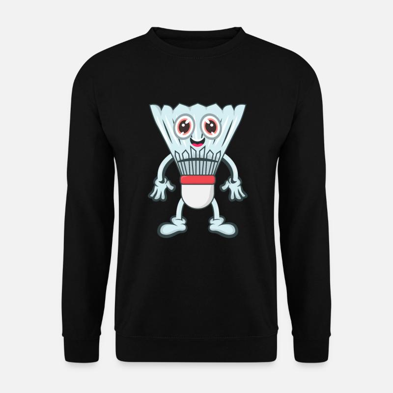 Badminton shuttlecock - Unisex Sweatshirt - black