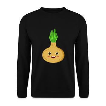 Zwiebel - Unisex Pullover - Schwarz - Vorne - Alina (178cm) & Michal (187cm)