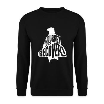 Besserung Krankheit Kur Reha - Unisex Pullover - Schwarz - Vorne - Alina (178cm) & Michal (187cm)