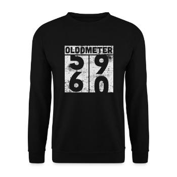 60th birthday - Unisex Sweatshirt - black - Front - Alina (178cm) & Michal (187cm)