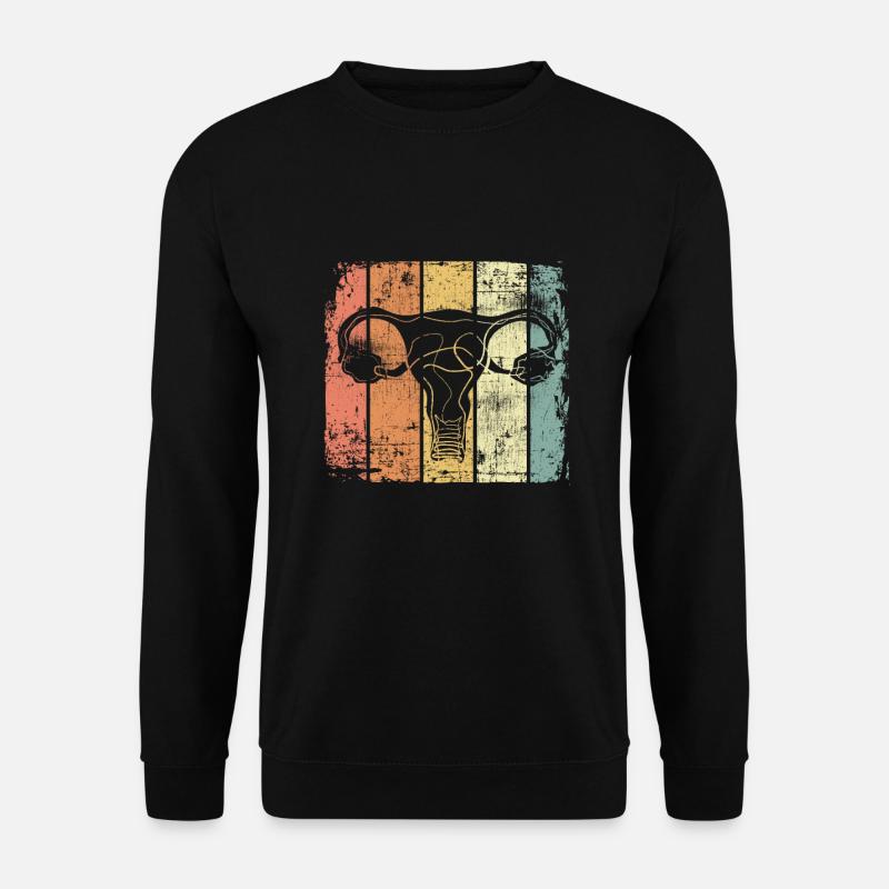 Gebärmutter Feminismus Uterus vintage - Unisex Pullover - Schwarz