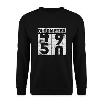 50th birthday - Unisex Sweatshirt - black - Front - Alina (178cm) & Michal (187cm)