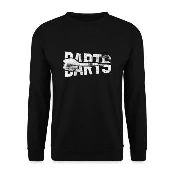 Darts darts - Unisex Sweatshirt - black - Front - Alina (178cm) & Michal (187cm)